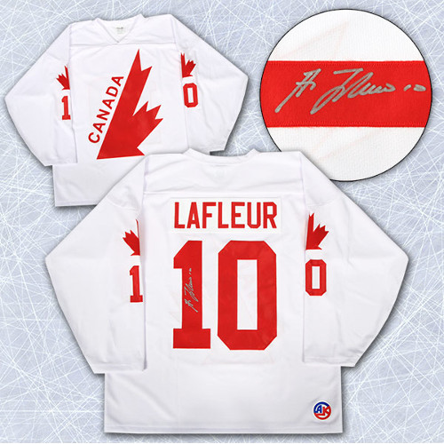 cup  Lafleur  canada Canada Canada Team Signed Vintage Hockey vintage Jersey jersey Cup Jersey hockey
