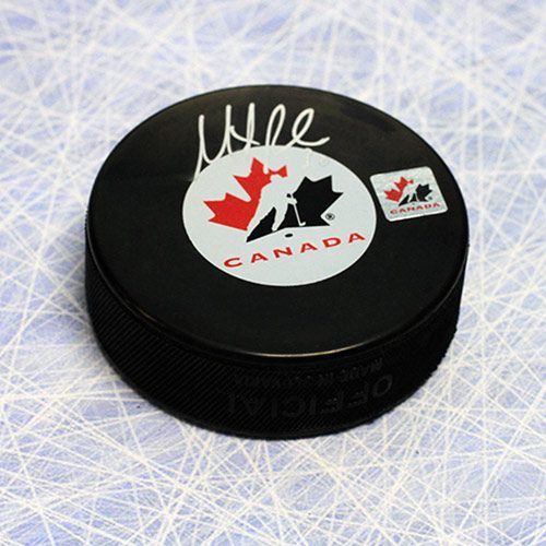 Martin Brodeur Team Canada Signed Olympic Hockey Puck