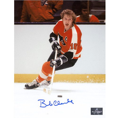 Bobby Clarke Toothless Photo Philadelphia Flyers Signed 8x10 Photo