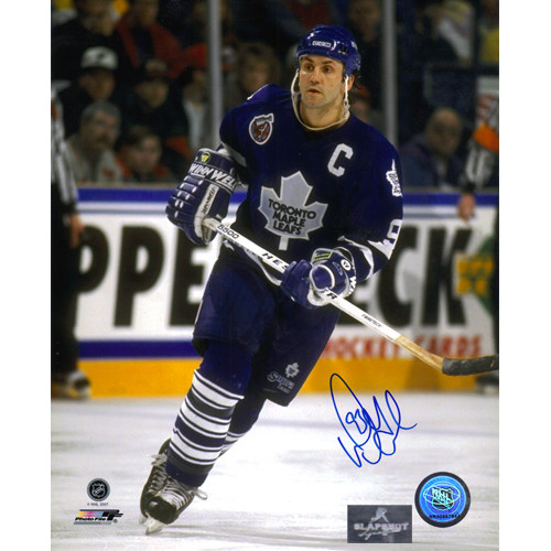 Doug Gilmour Toronto Maple Leafs Signed 8x10 Captain Photo|Doug Gilmour Toronto Maple Leafs Signed 8x10 Captain Photo