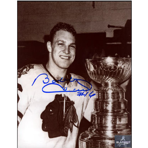 Bobby Hull Stanley Cup 1961 Chicago Blackhawks Signed 8x10 Photo