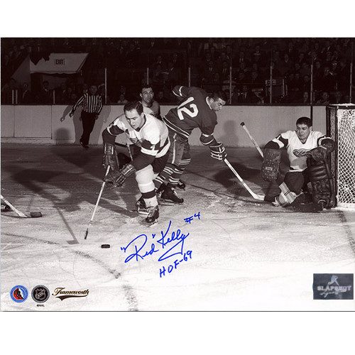 Red Kelly Detroit Red Wings Signed 8x10 Action Photo