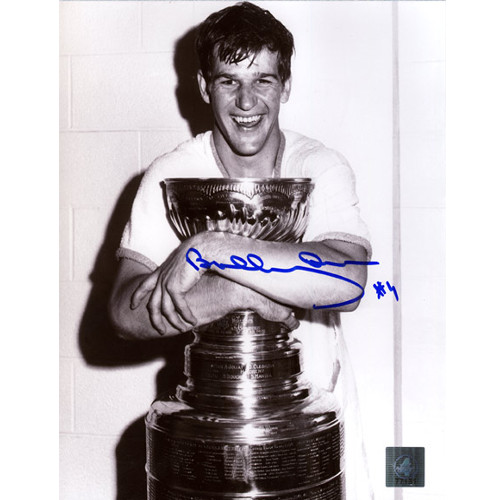 Bobby Orr Signed Picture Boston Bruins Stanley Cup Champs 8x10 GNR