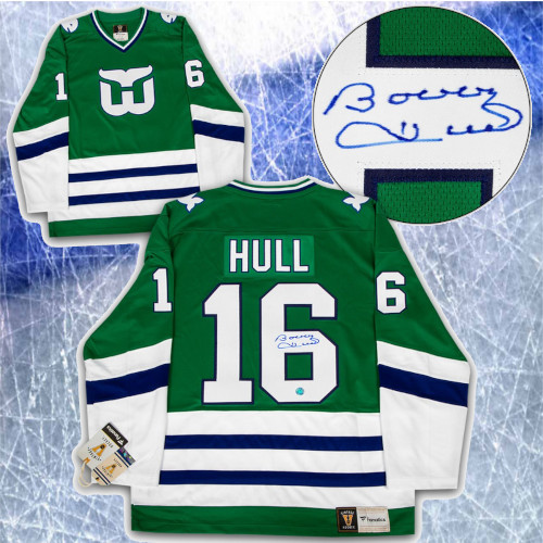 Bobby Hull Hartford Whalers Signed Fanatics Vintage Hockey Jersey