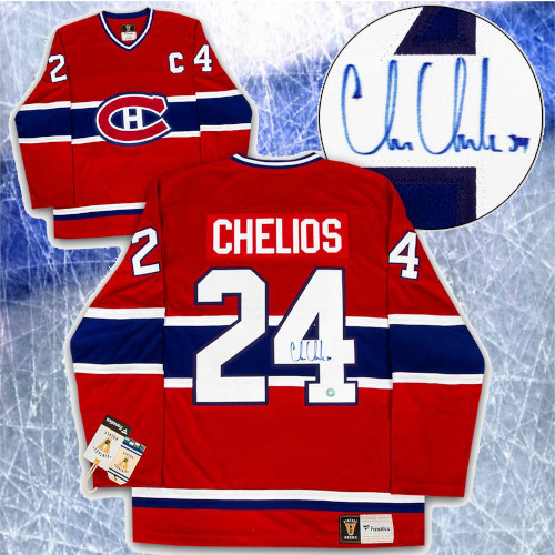 Chris Chelios Montreal Canadiens Signed Fanatics Vintage Hockey Jersey