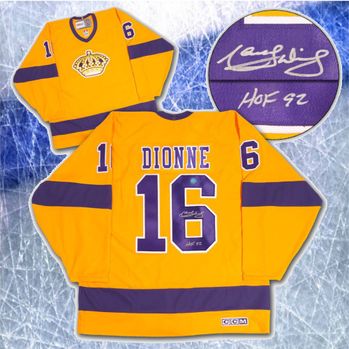 Marcel Dionne Los Angeles Kings Signed CCM Vintage Hockey Jersey