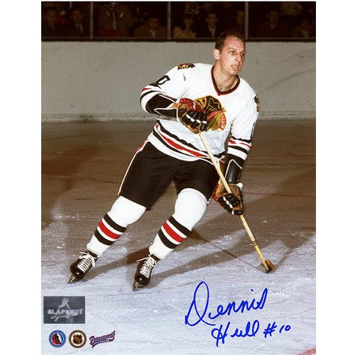 Dennis Hull Autograph Photo-Chicago Blackhawks 8x10