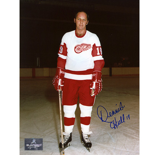 Dennis Hull Autograph 8x10 Photo-Detroit Red Wings