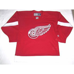 detroit red wings red vintage hockey jersey