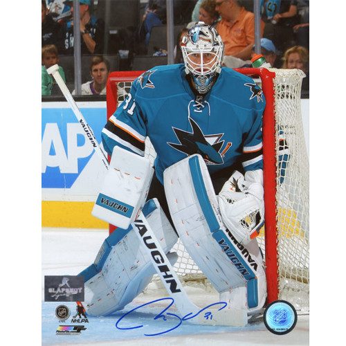 Martin Jones San Jose Sharks Autographed 8X10 Goalie Photo