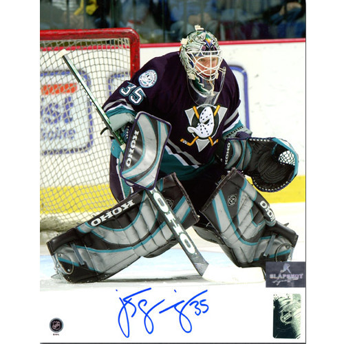 Jean-Sebastien Giguere Signed Anaheim Mighty Ducks Mini Goalie Mask JSA COA