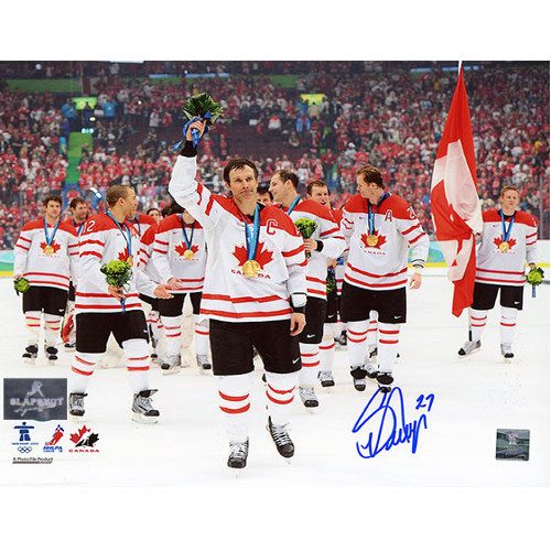 Scott Niedermayer Team Canada Celebration Signed 8x10 Photo