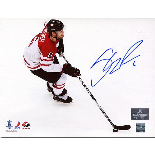 Shea Weber Team Canada 2010 Olympics Signed 8x10 Photo