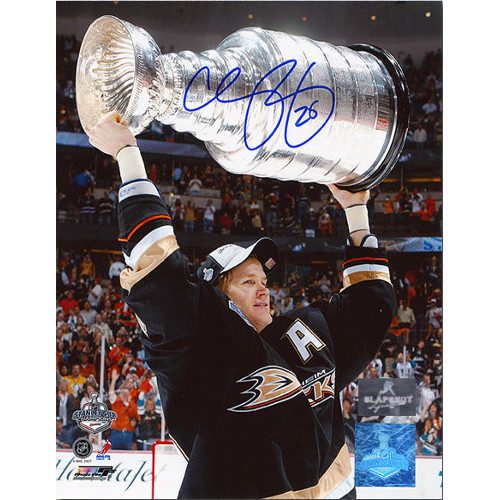Chris Pronger Stanley Cup Anaheim Ducks Signed Photo 8X10