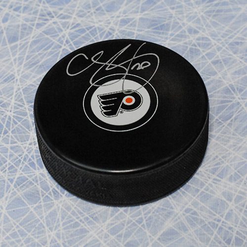 Chris Pronger Autographed Puck-Philadelphia Flyers