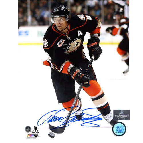 Teemu Selanne Anaheim Ducks Signed 8X10 Action Photo
