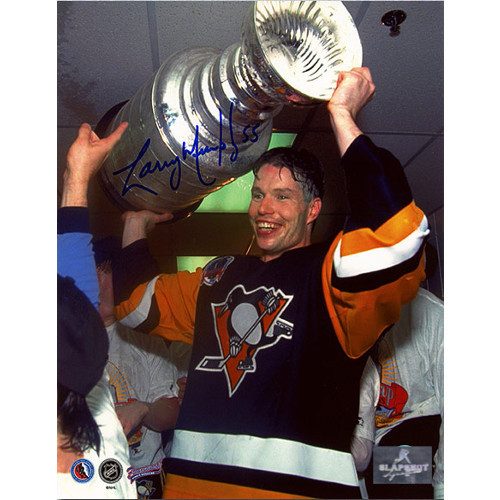Larry Murphy Pittsburgh Penguins Signed 8X10 Stanley Cup Photo