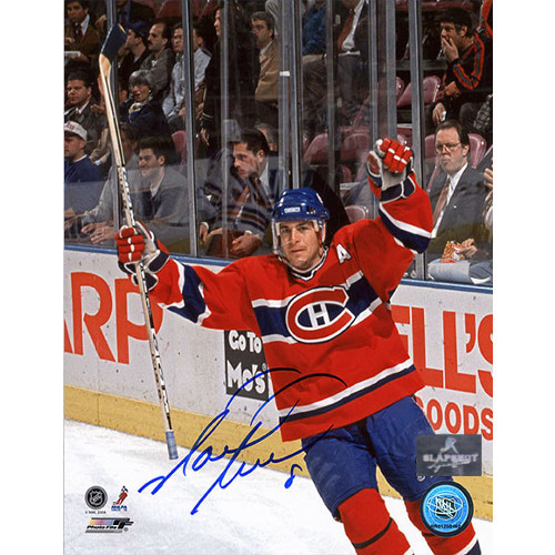 Mark Recchi Montreal Canadiens Goal Celebration Signed 8x10 Photo