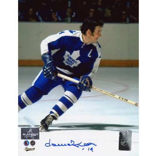 Dave Keon Signed Photo Toronto Maple Leafs Hockey Action 8x10