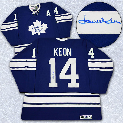 Dave Keon Signed Jersey Toronto Maple Leafs Retro CCM