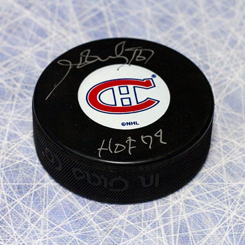Henri Richard Hall of Fame Signed Hockey Puck-Montreal Canadiens