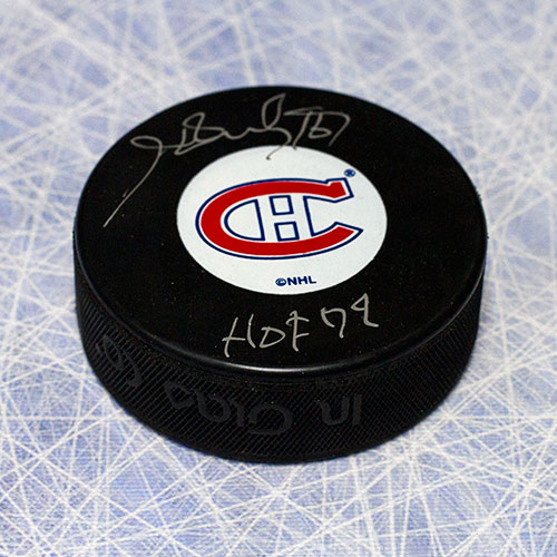 Henri Richard Hall of Fame Signed Hockey Puck-Montreal Canadiens