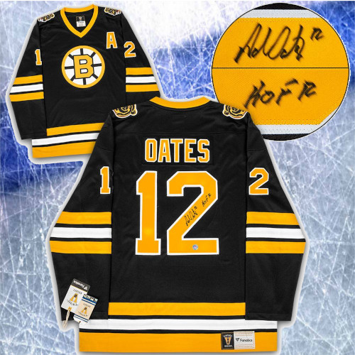Adam Oates Boston Bruins Signed Fanatics Vintage Hockey Jersey