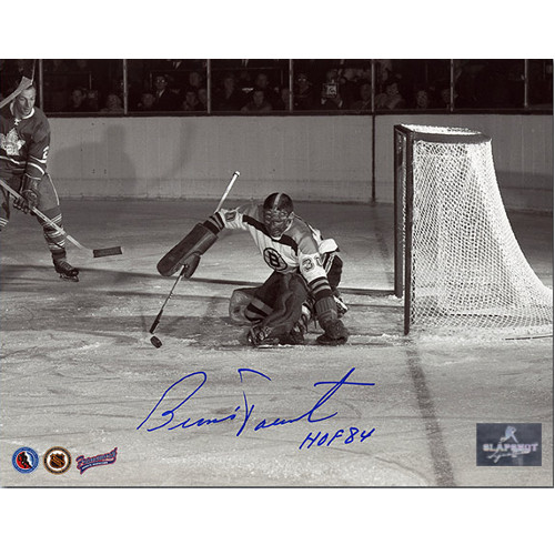 Bernie Parent Rookie Goalie Signed Photo-Boston Bruins 8x10