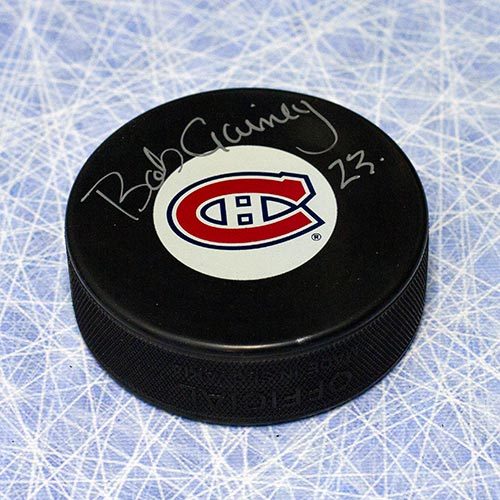 Bob Gainey Autographed Puck-Montreal Canadiens Hockey