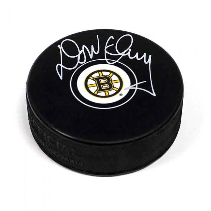 Don Cherry Boston Bruins Autographed Hockey Puck