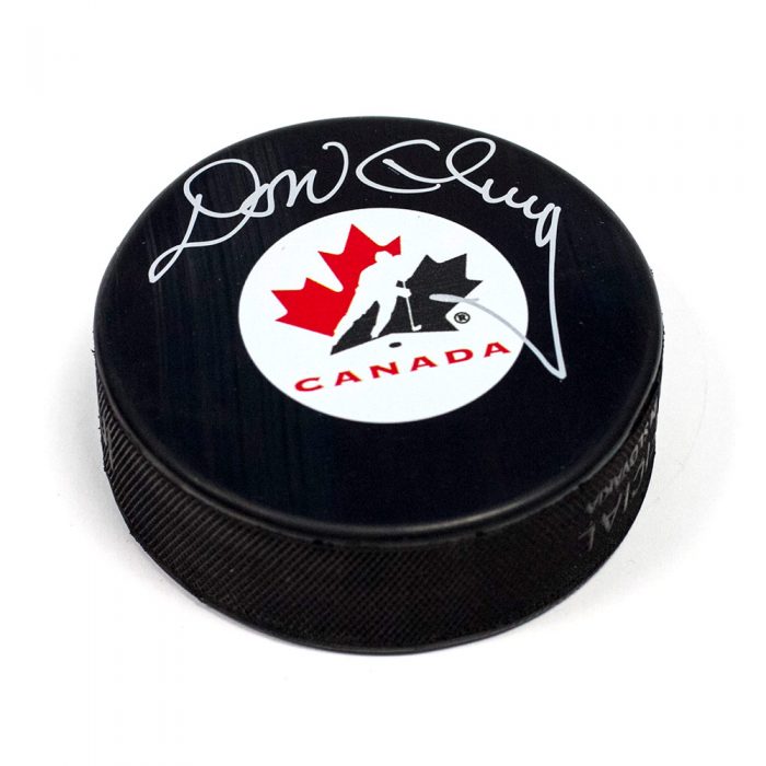 Don Cherry Team Canada Autographed Hockey Puck