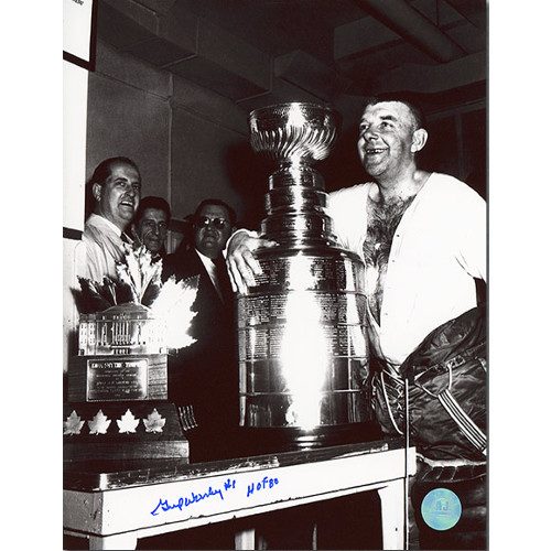 Gump Worsley Stanley Cup Signed Photo-Montreal Canadiens 8x10