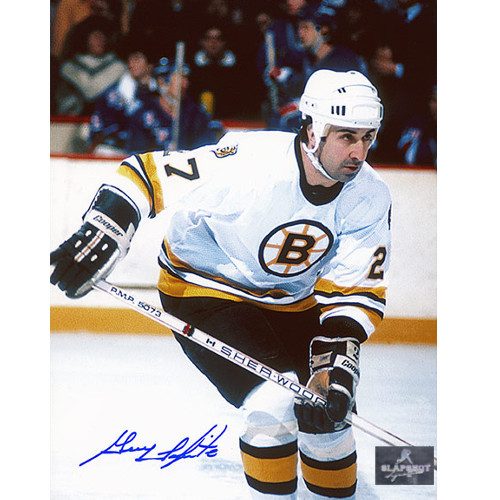 Guy Lapointe Boston Bruins Signed Photo Action Colour 8x10