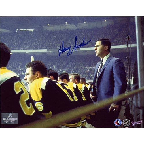 Harry Sinden Boston Bruins NHL Coach Signed Photo 8x10