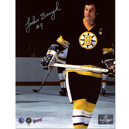 Johnny Bucyk Boston Bruins Signed Photo Close Up 8x10