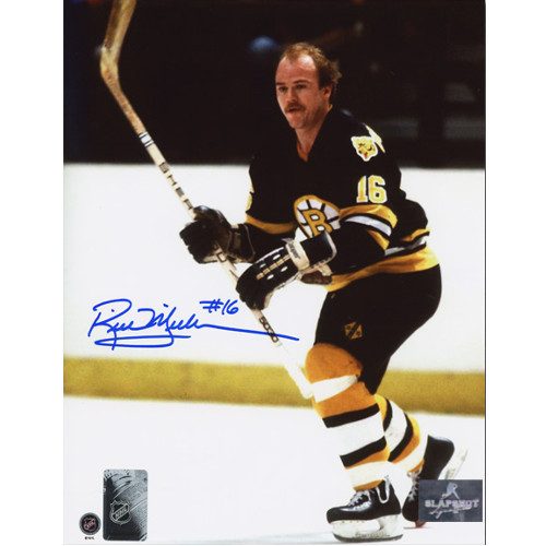 Rick Middleton Boston Bruins Signed Photo Hockey Action 8x10