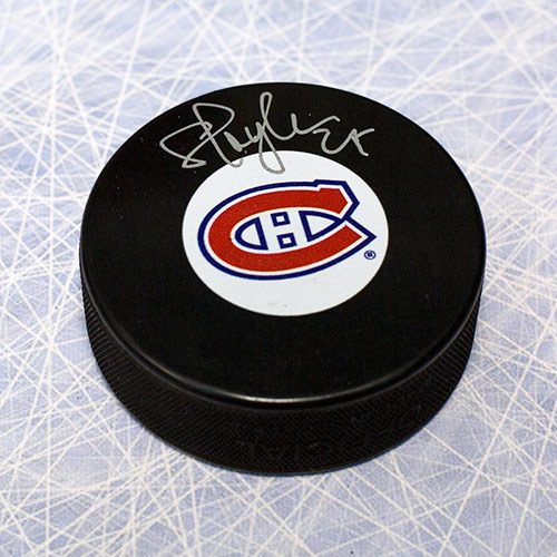 Shayne Corson Autographed Puck-Montreal Canadiens