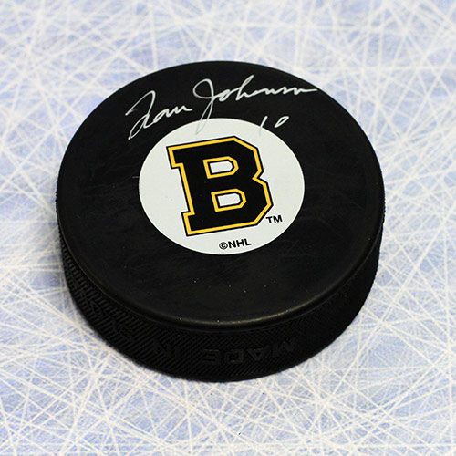 Tom Johnson Boston Bruins Autographed NHL Hockey Puck