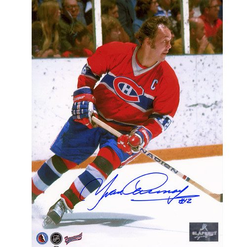 Yvan Cournoyer Montreal Canadiens Autographed Photo 8x10