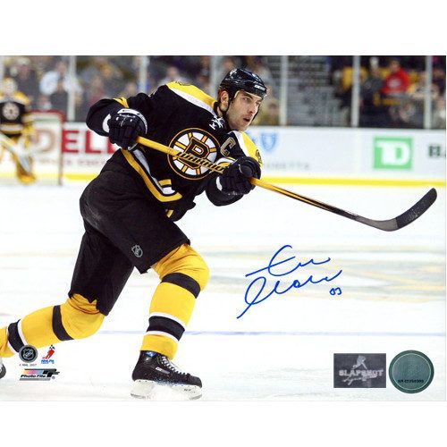 Zdeno Chara Captain Autographed Photo-Boston Bruins 8x10
