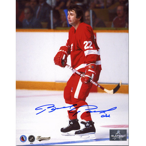 Brad Park Detroit Red Wings Signed Photo Game Action 8x10
