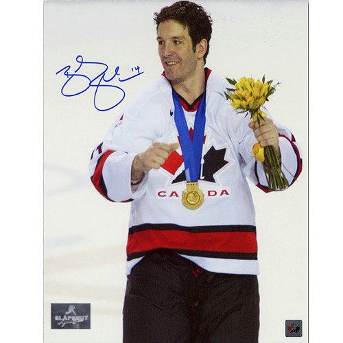 Brendan Shanahan 2002 Olympics Gold Team Canada Signed Photo 8x10