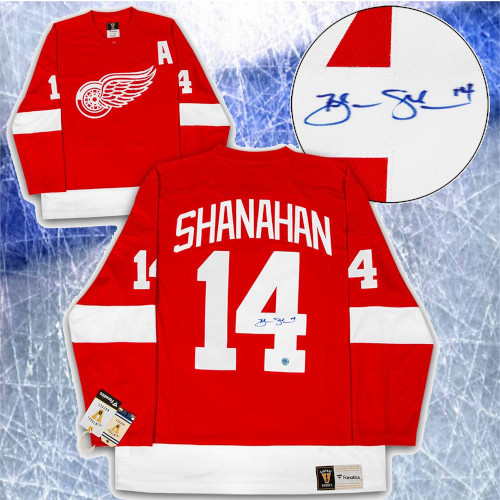 Brendan Shanahan Detroit Red Wings Signed Fanatics Vintage Hockey Jersey