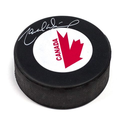 Marcel Dionne Team Canada Autographed Canada Cup Hockey Puck