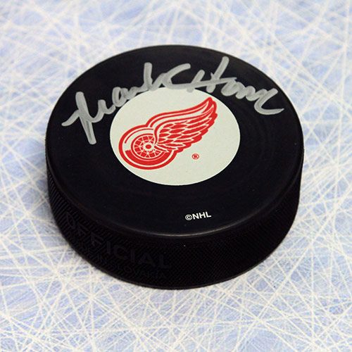 Mark Howe Detroit Red Wings Autographed Hockey Puck