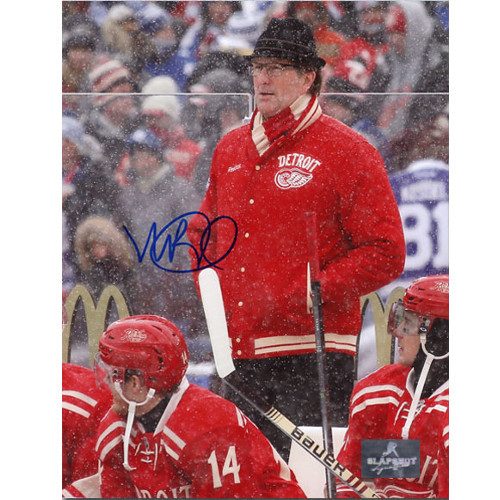 Mike Babcock Detroit Red Wings Signed Winter Classic Coach 8x10 Photo