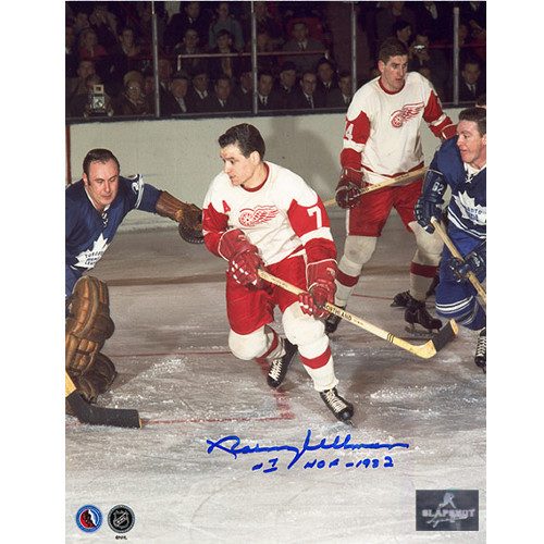 Norm Ullman Detroit Red Wings Hockey Sniper Signed Photo 8x10