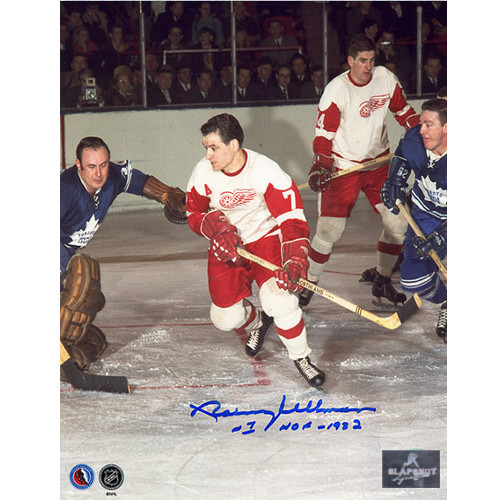 Norm Ullman Detroit Red Wings Hockey Sniper Signed Photo 8x10