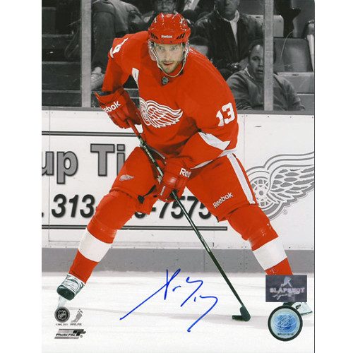Pavel Datsyuk Signed Photo Detroit Red Wings Spotlight 8x10