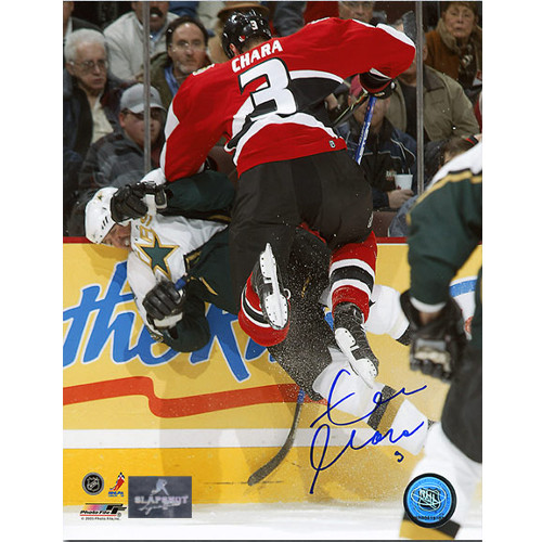 Zdeno Chara Ottawa Senators Fighting Autographed Photo 8x10